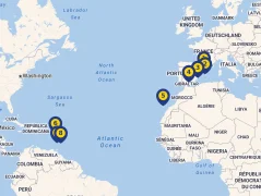 Mapa plavby