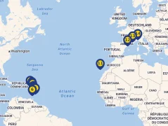 Mapa plavby