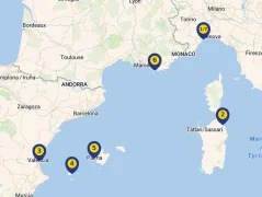Mapa plavby