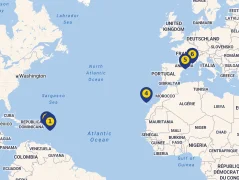 Mapa plavby