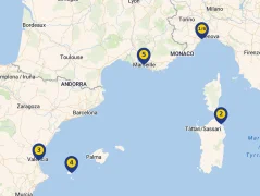 Mapa plavby